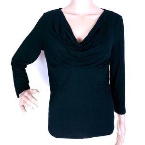 MICHAEL Michael Kors Top Blouse WaterFall Neck Size M